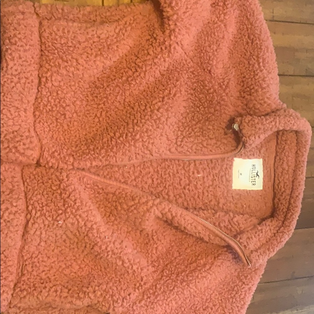 Hollister Pink Sherpa Jacket
